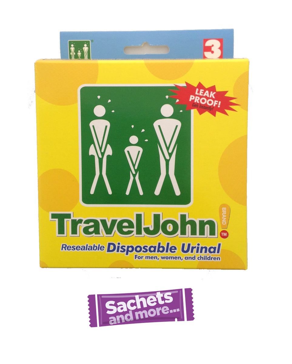 Disposable Urinal Travel John Unisex 3pack –