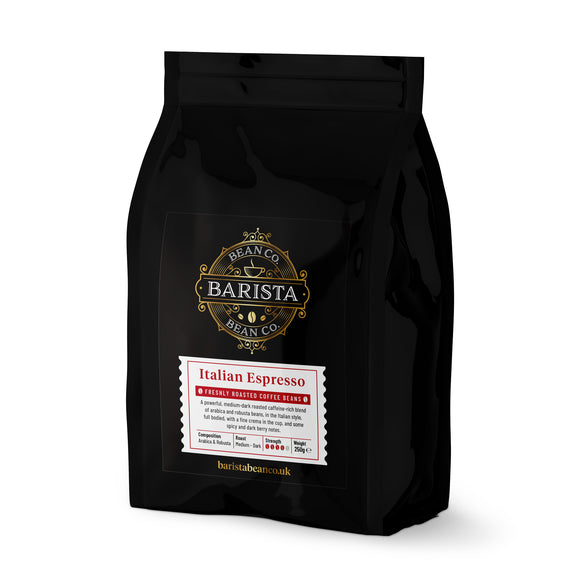 Italian Espresso Coffee, Beans 250g - By Barista Bean Co.