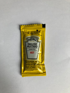 Heinz Hot English Mustard Sachet 7ml B/B-28/02/25