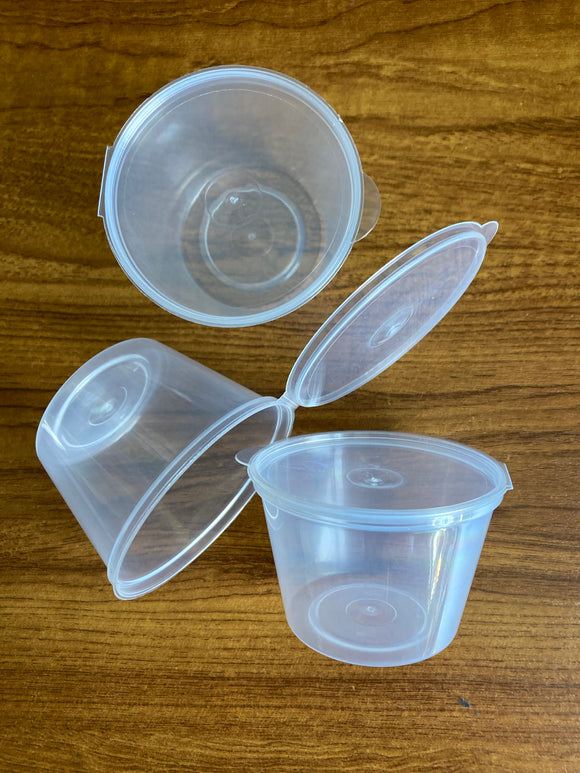 Hinged Lid Sauce Cups 4oz
