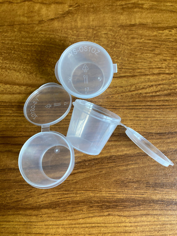 Deli Pots with Hinged Lids 1oz