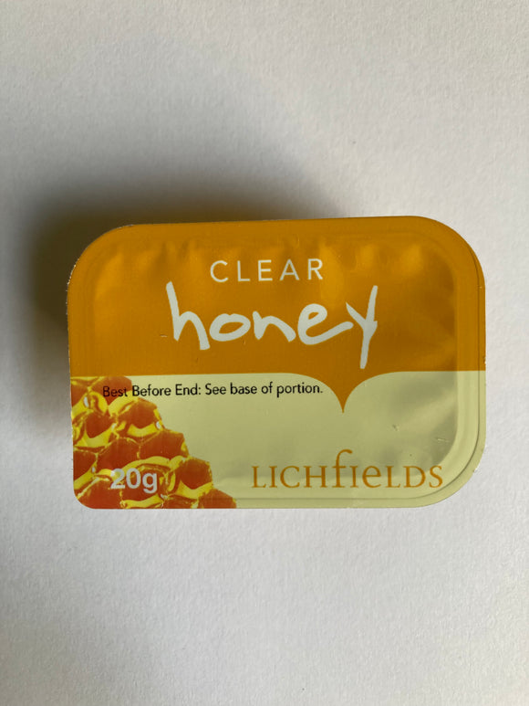Lichfields Clear Honey Portion, 20g B/B-05/26