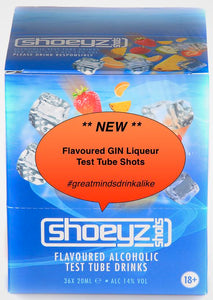 Shoeyz | flavoured GIN Liqueur Test Tube Shots | 14% abv