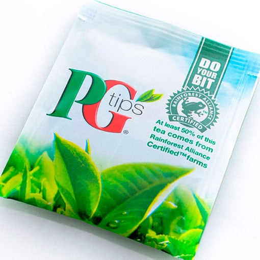 PG tips - 200 x Envelope tea bags - single portions - BULK PORTIONS