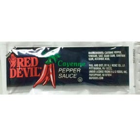 Red Devil Cayenne Pepper Sauce | 7g sachet | Hot Sauce