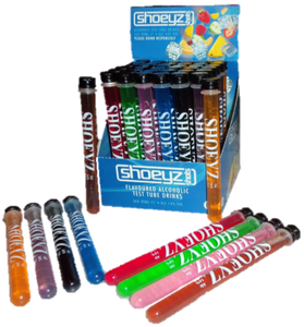 Shoeyz | flavoured Vodka Spirit Test Tube Shots | 14% abv